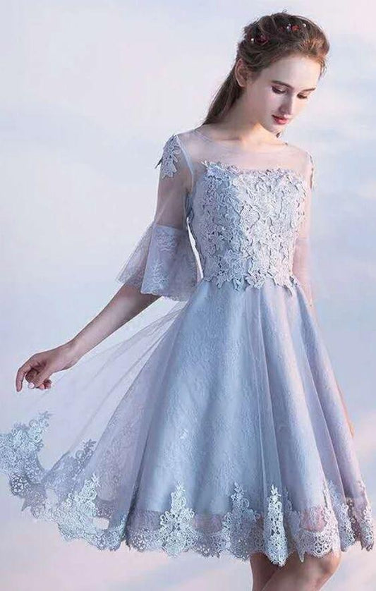 Charming Grey Homecoming Dresses Anabel CD3752