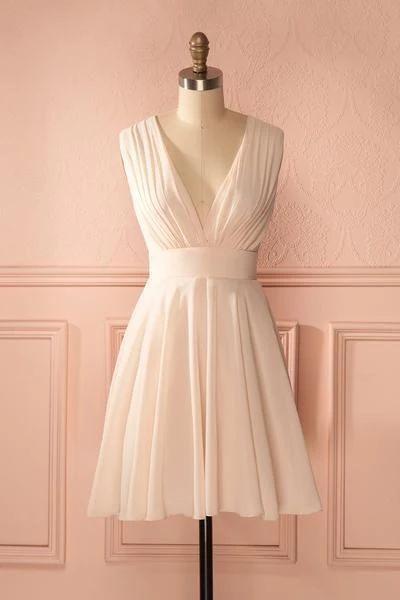 Deep V Neck Homecoming Dresses Chiffon Kathryn CD3814