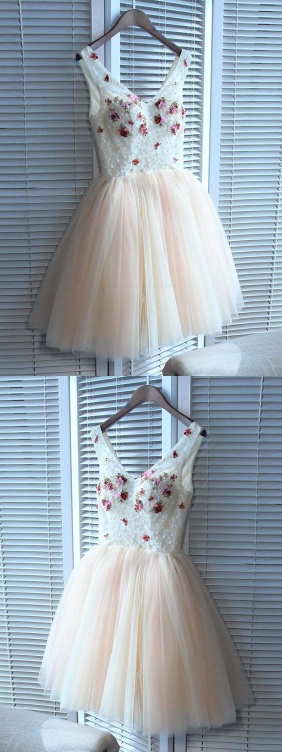 V Emerson Homecoming Dresses Neck Short V-Neck CD411