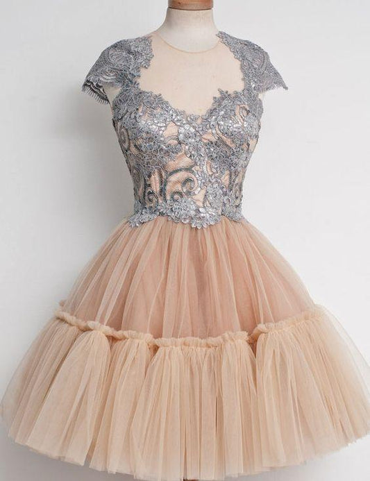 Elegant Knee-Length Junior Lorelai Homecoming Dresses CD4463