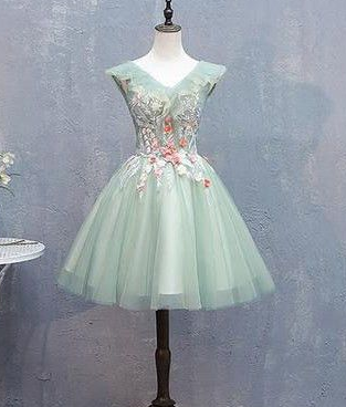 Cute Erin Homecoming Dresses Green CD4624