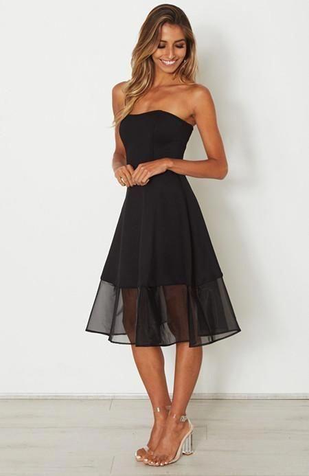 Black Sleeveless Homecoming Dresses Briley Party CD4638