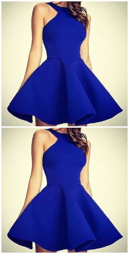 Simple Homecoming Dresses Royal Blue Dixie Short CD4810