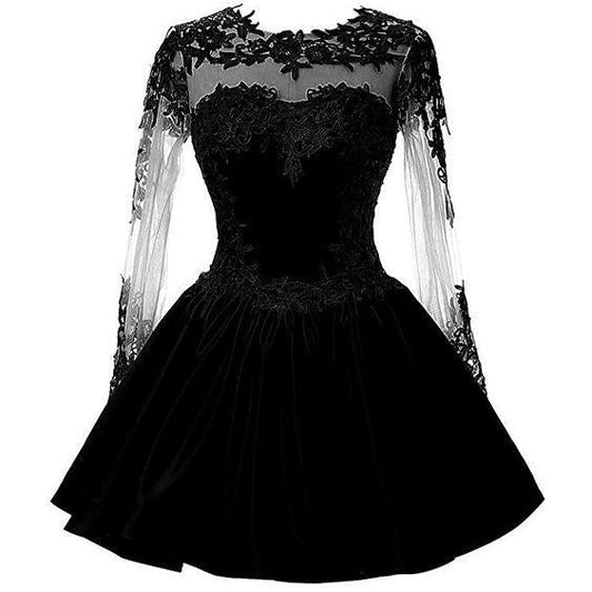 Black With Lace Homecoming Dresses Katelyn CD5647