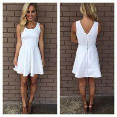 Alicia Homecoming Dresses A Line White Short CD6792