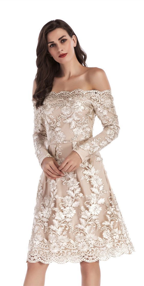 Off Homecoming Dresses Katelyn The Shoulder Long Sleeves CD896