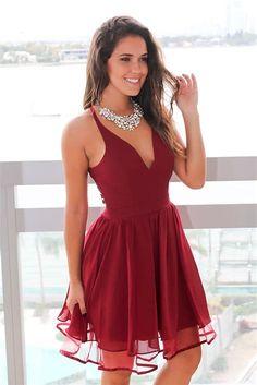 Red Amara Homecoming Dresses Short CD9387