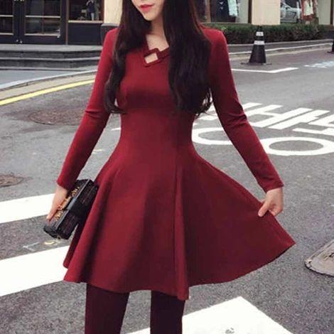 2024 Homecoming Dresses Avah Burgundy CD9475