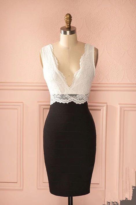 Party Dress Pencil Party Dress Fashion Lace Skyler Homecoming Dresses CD9492