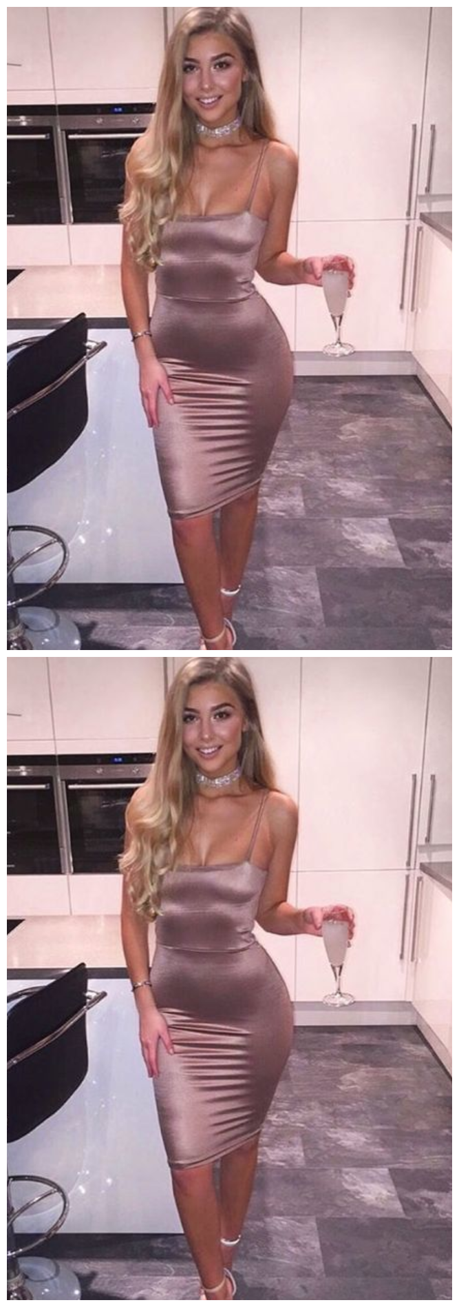 Tea Length Charming A Line Homecoming Dresses Desirae CD951