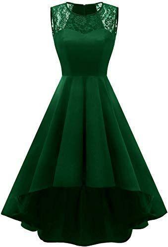 Vintage Elegant Sleeveless Hi-Lo Lace Homecoming Dresses Arielle Cocktail Dress CD9820