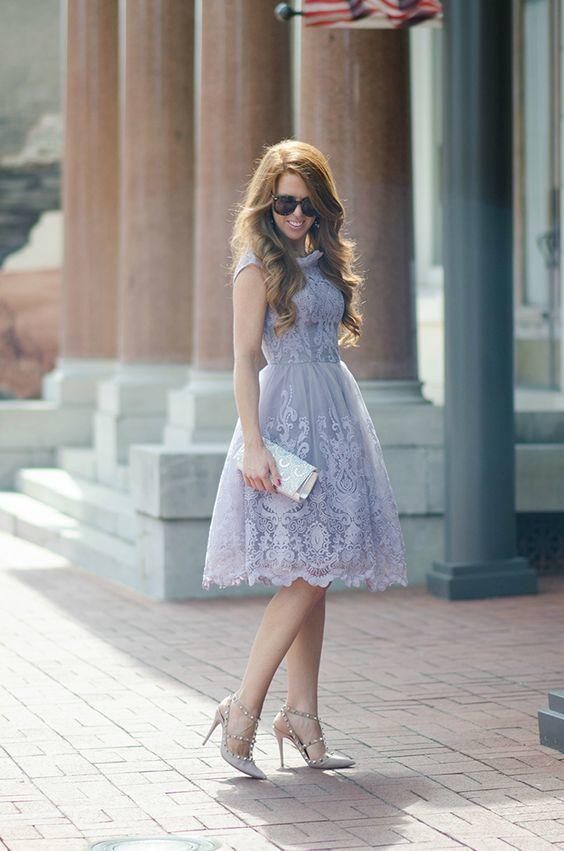 Short Sleeves Lace Homecoming Dresses Sahna CD9903