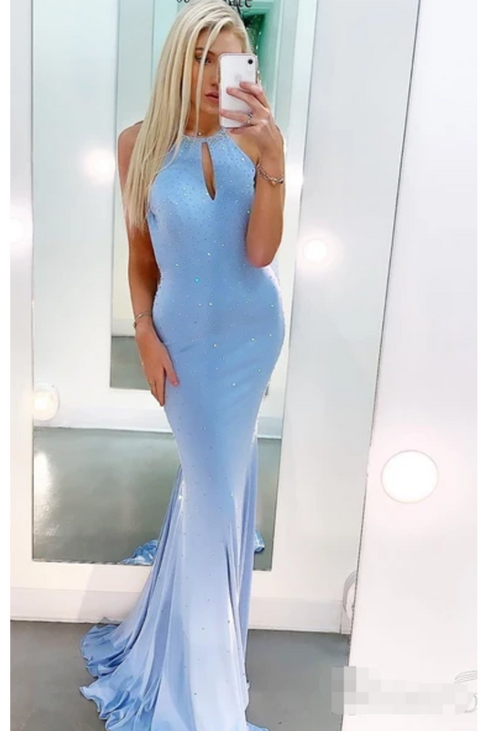Plunging V Front Opening Prom Dresses With Rhinestones Intercorssed Back Formal SRSP89MCZSY