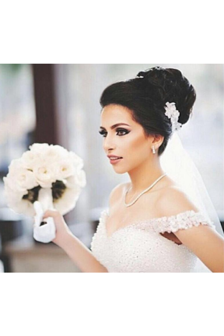 Charming Off The Shoulder Wedding Dresses Elegant SRSPBB4F72M