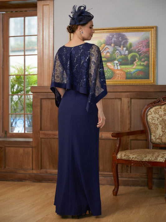 Nydia Sheath/Column Stretch Crepe Scoop Sleeveless Floor-Length Mother of the Bride Dresses DSP0020361