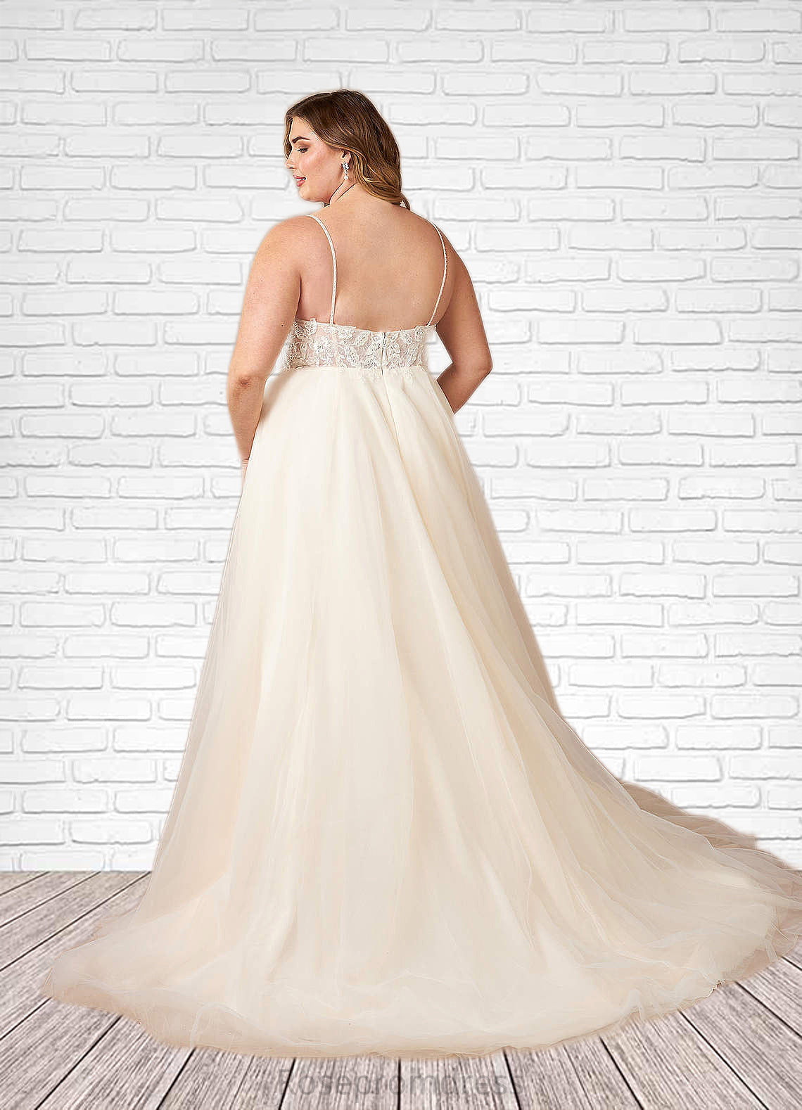 Cheyenne A-Line Sequins Tulle Chapel Train Dress SRSP0020045