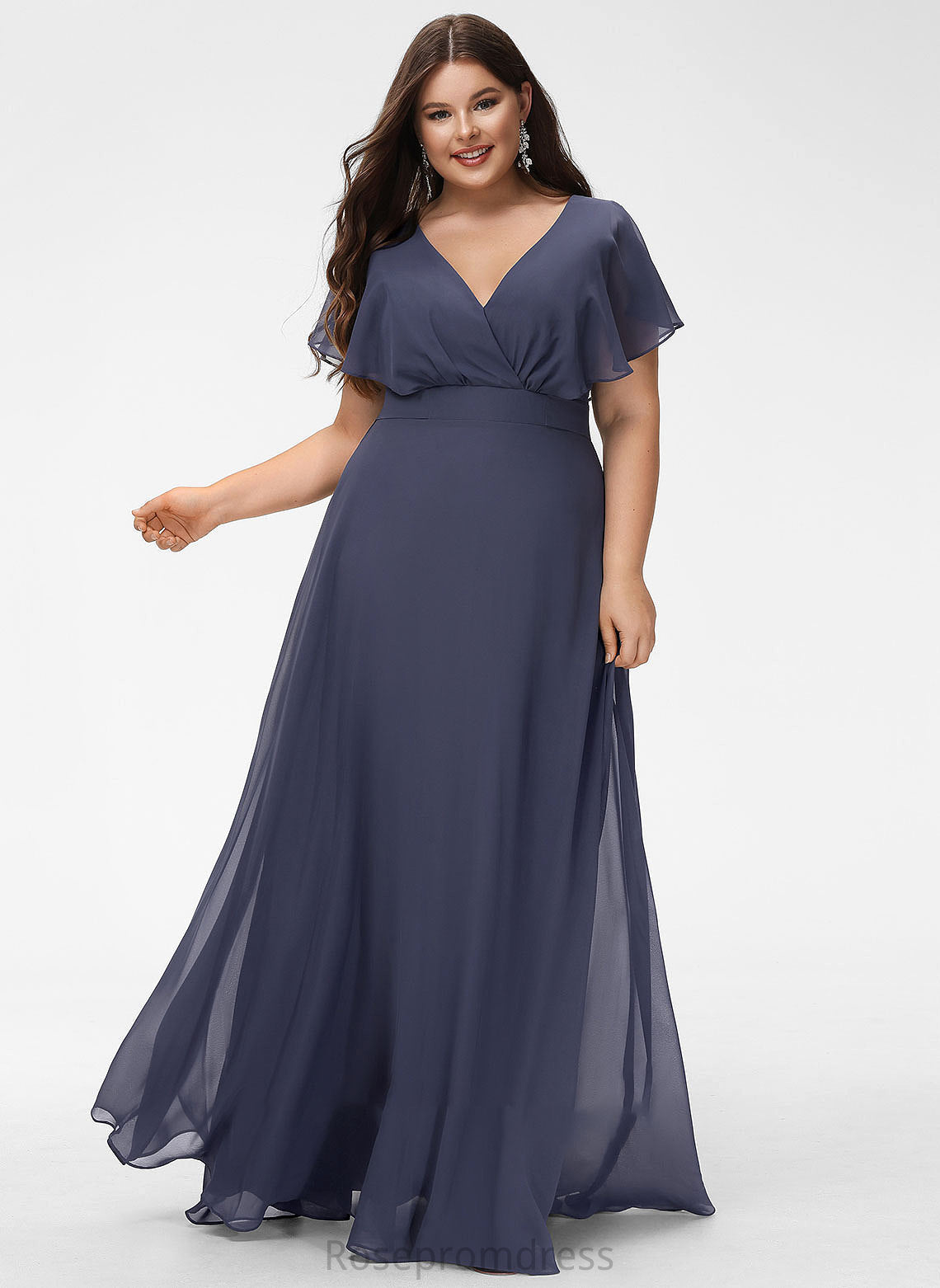 A-Line Straps Floor-Length Length Neckline Silhouette Fabric V-neck Kristin Natural Waist A-Line/Princess Floor Length Bridesmaid Dresses