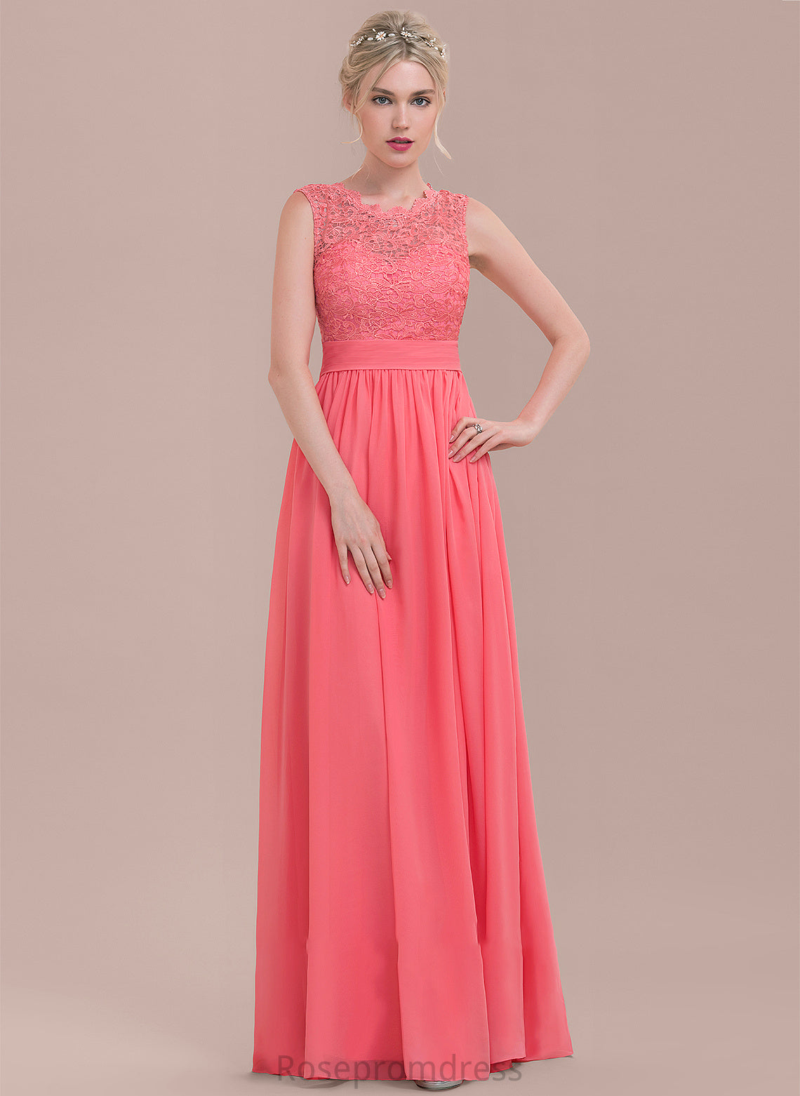 Fabric Silhouette A-Line ScoopNeck Neckline Embellishment Floor-Length Length Ruffle Alexia Scoop Sleeveless Bridesmaid Dresses