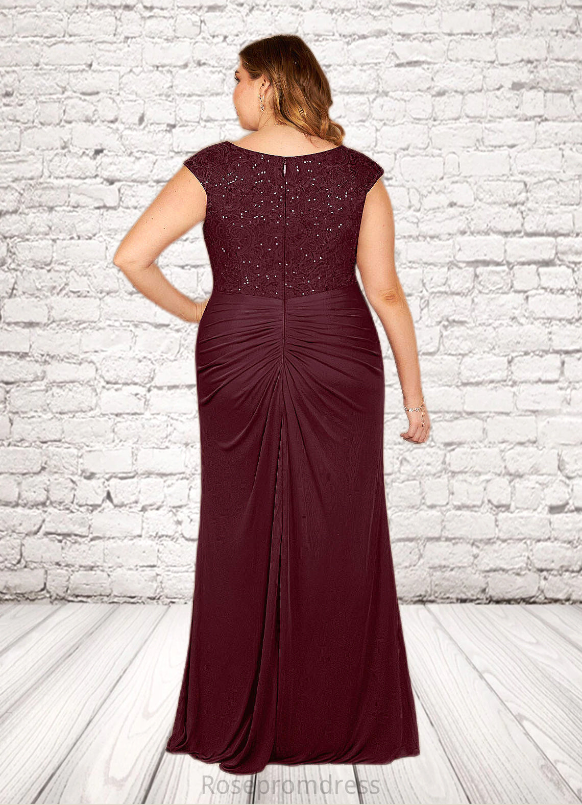 Sanaa Mermaid Sequins Mesh Floor-Length Dress SRSP0019939