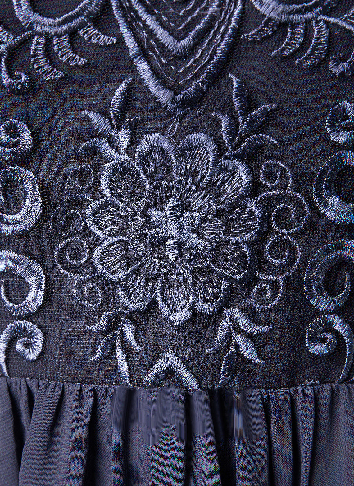 Length Fabric Neckline Silhouette A-line Lace Scoop Straps&Sleeves Floor-Length Allie Natural Waist Short Sleeves Bridesmaid Dresses