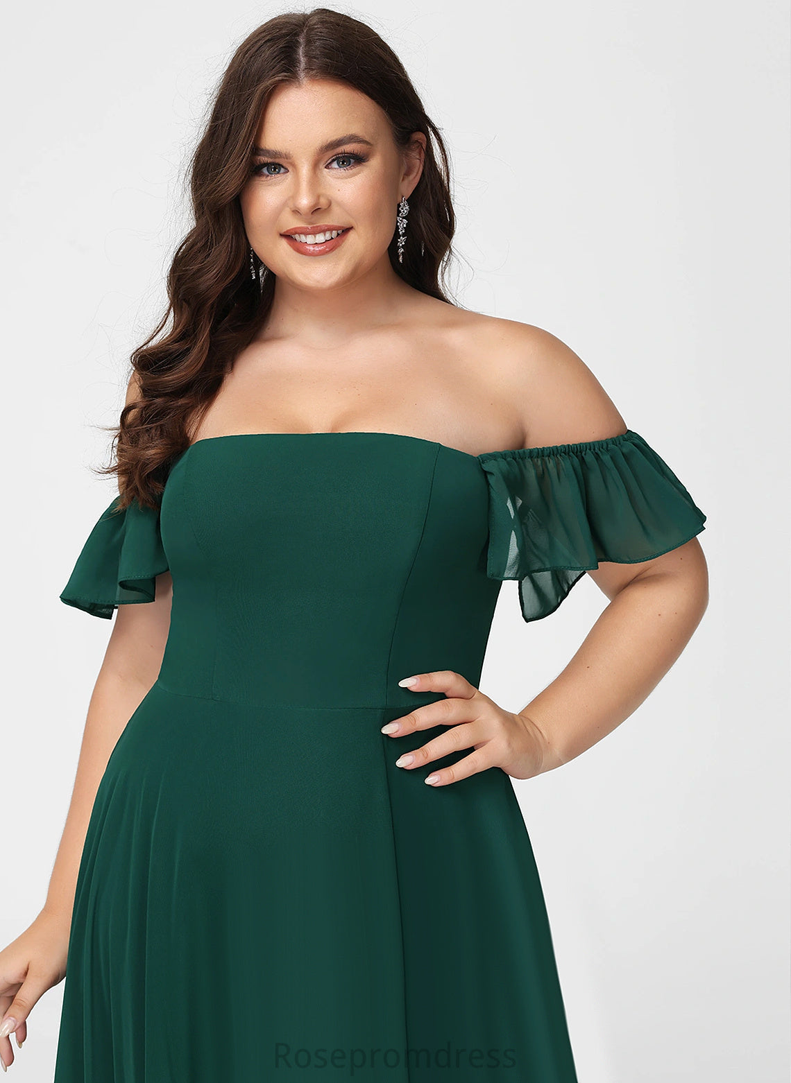 Silhouette Neckline Straps&Sleeves A-line Fabric OfftheShoulder Floor-Length Length Kimberly Floor Length Scoop Sleeveless Bridesmaid Dresses