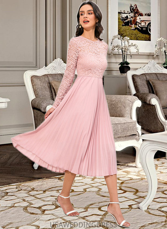 Hallie A-Line Knee-Length Bridesmaid Dress DSP0013126