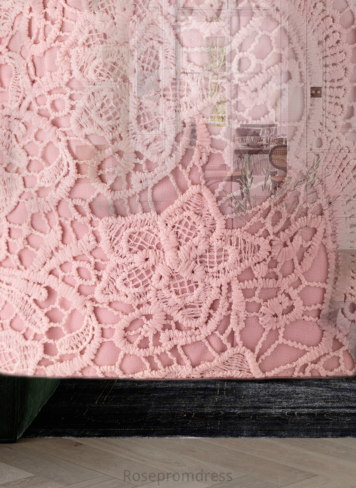 Jadyn A-Line V-neck Floor-Length Chiffon Bridesmaid Dress SRSP0013173