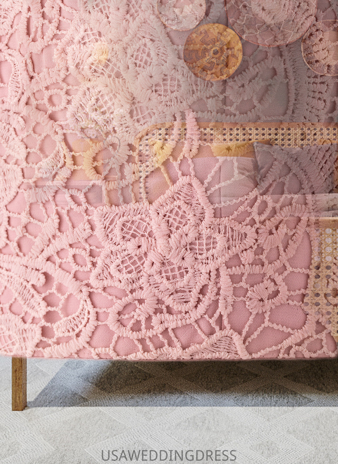 Katrina A-Line V-neck Floor-Length Chiffon Bridesmaid Dress DSP0013173