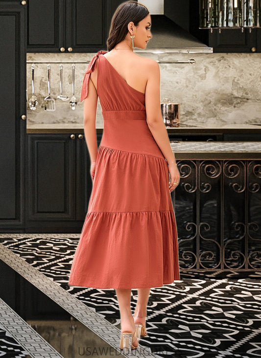 Larissa A-LineOne-ShoulderAnkle-LengthBridesmaidDress#273612 DSP0013297