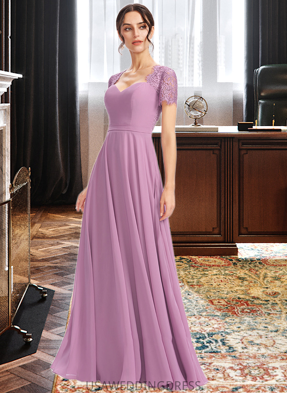 Ciara A-Line Sweetheart Bridesmaid Dress With Lace DSP0013299