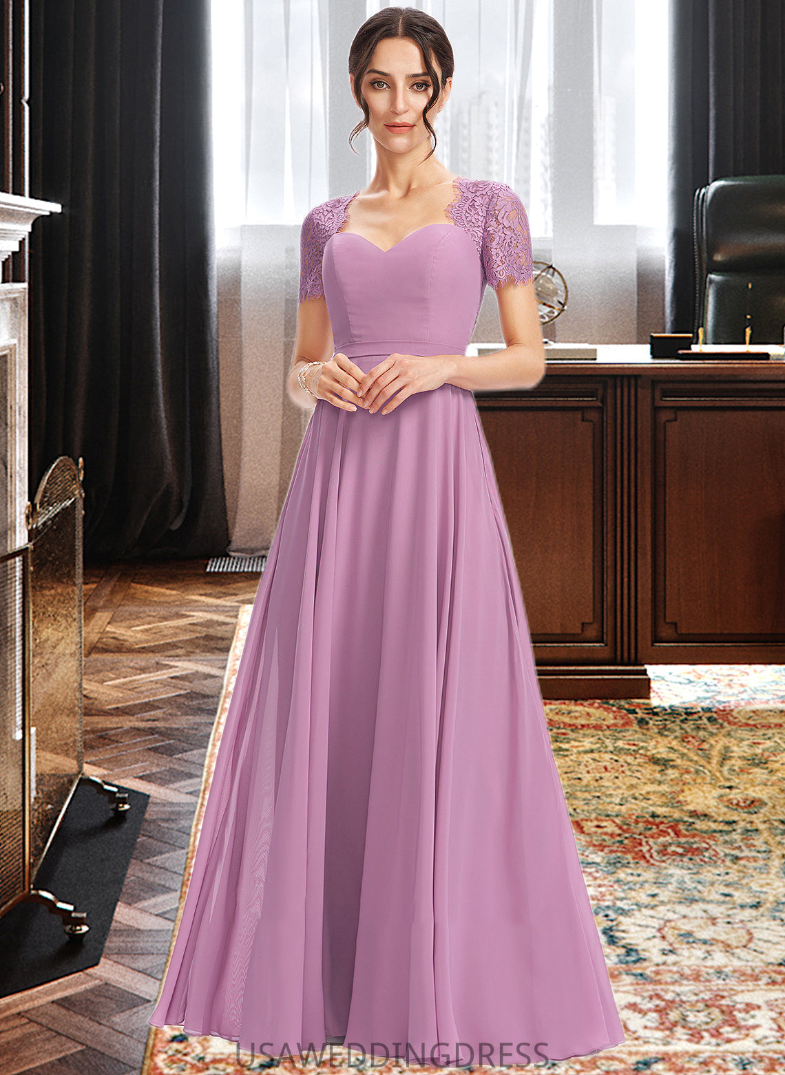 Ciara A-Line Sweetheart Bridesmaid Dress With Lace DSP0013299