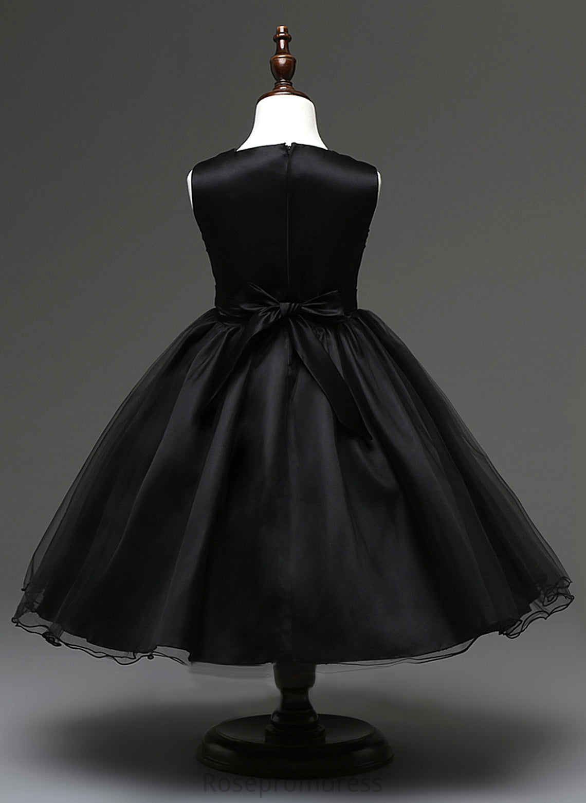 Dress Gwendolyn Scoop Ball-Gown/Princess Knee-length Girl Neck Flower Tulle/Sequined/Cotton - Blends Sleeveless Flower(s) With Flower Girl Dresses