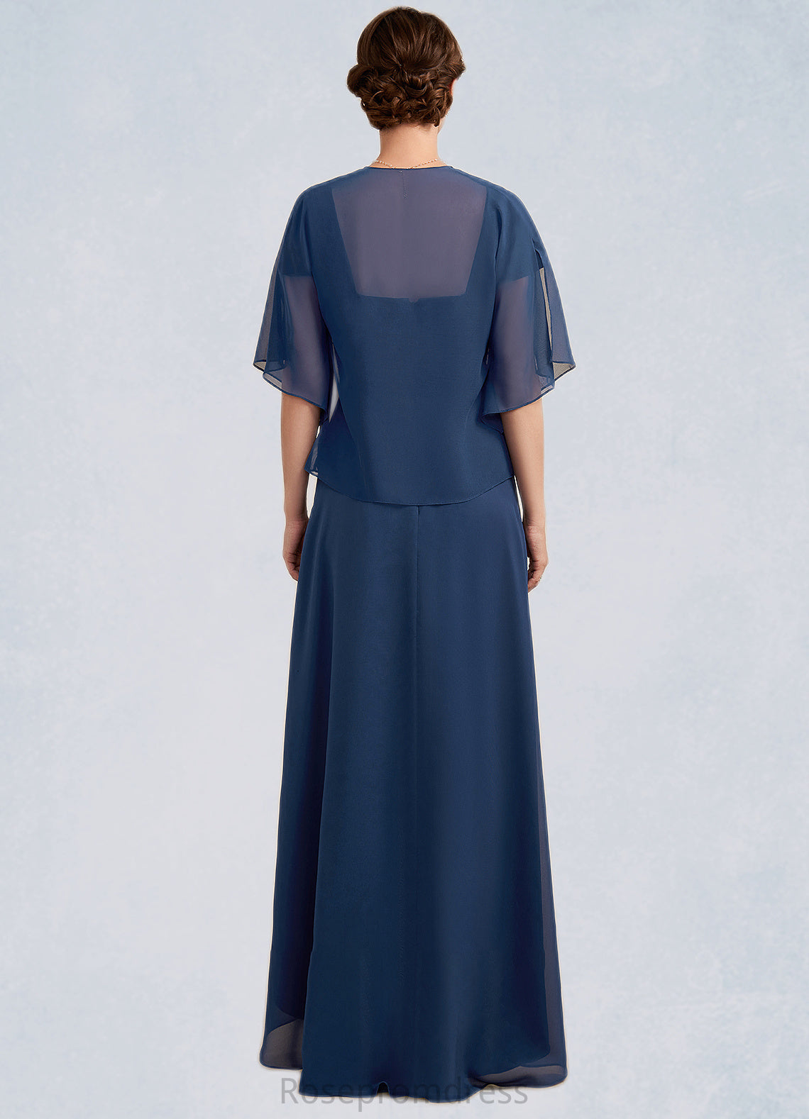 Khloe A-Line Sweetheart Asymmetrical Chiffon Lace Mother of the Bride Dress With Ruffle Beading Sequins SRS126P0014663