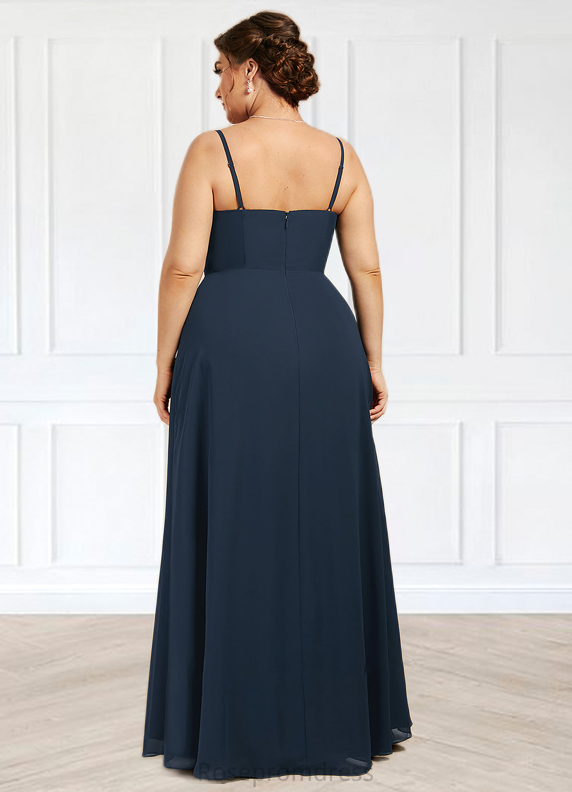 Cherish A-Line Square Neckline Floor-Length Chiffon Mother of the Bride Dress SRS126P0014818