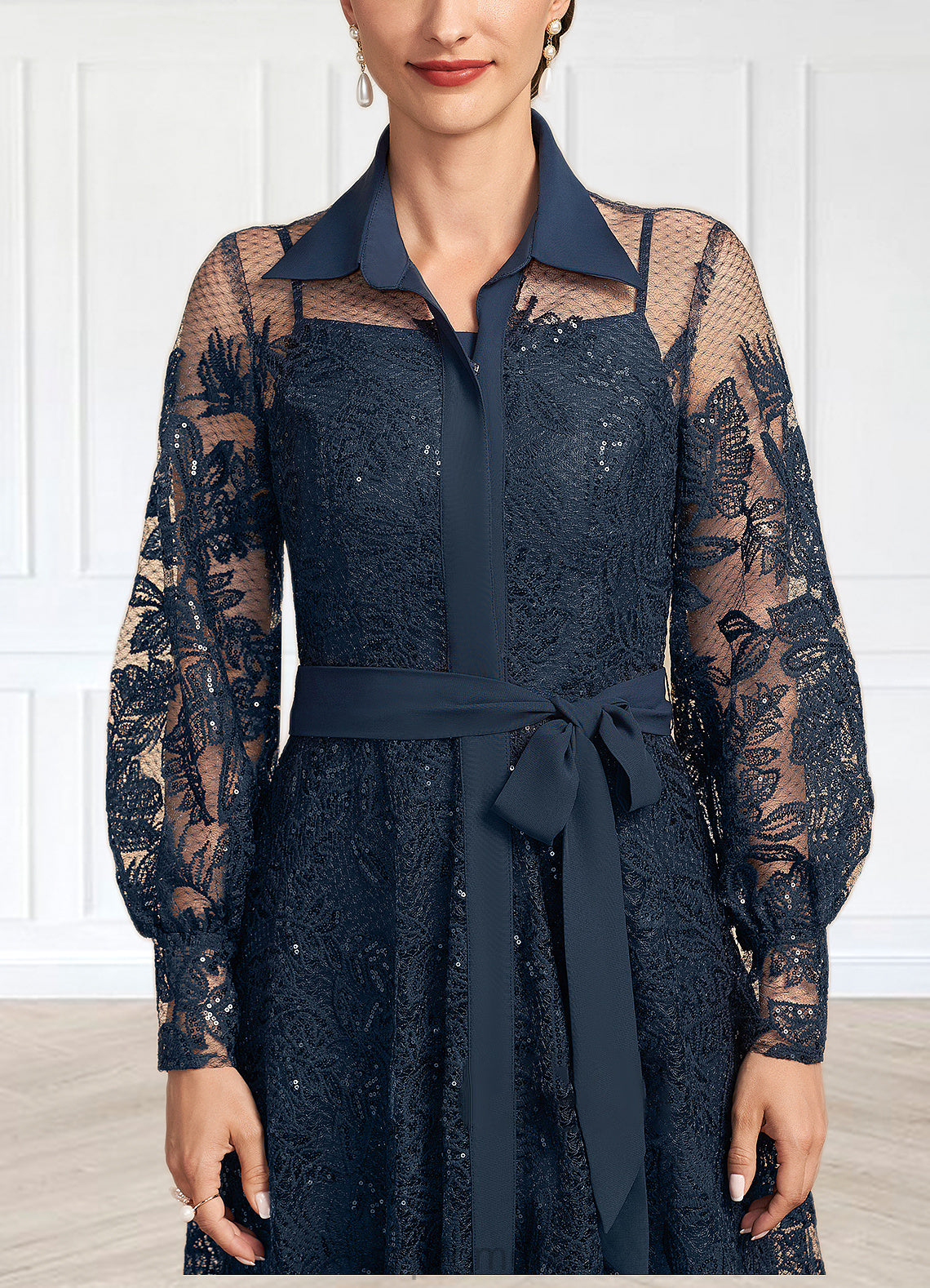 Cherish A-Line Square Neckline Floor-Length Chiffon Mother of the Bride Dress SRS126P0014818