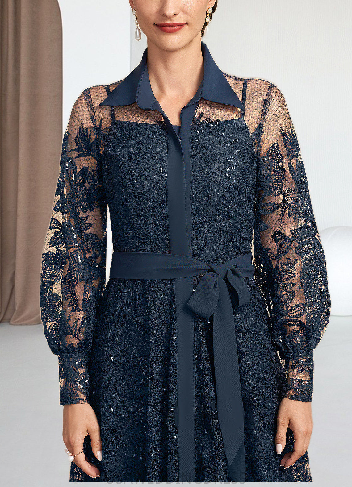 Norma A-Line Square Neckline Floor-Length Chiffon Mother of the Bride Dress DS126P0014818