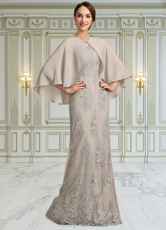 Jayla A-Line Square Neckline Floor-Length Lace Mother of the Bride Dress SRS126P0014889