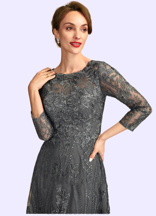 Savannah A-Line Scoop Neck Floor-Length Lace Mother of the Bride Dress With Sequins DS126P0014939