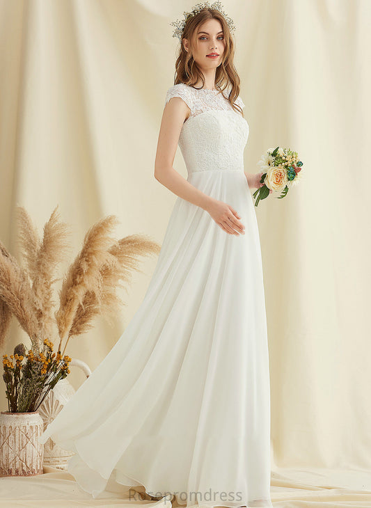 Lace A-Line Chiffon Alexa Wedding Dresses Floor-Length Dress Wedding