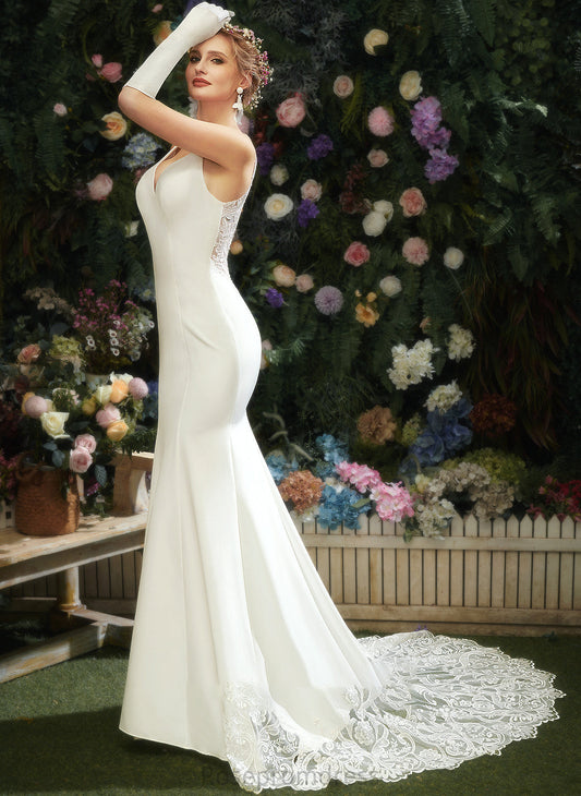 Dress Lace Chapel Rachel With Wedding Dresses V-neck Wedding Train Trumpet/Mermaid