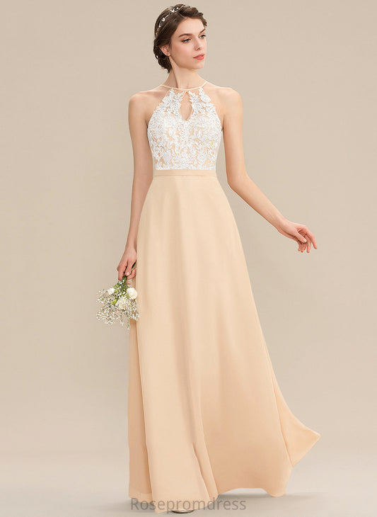 ScoopNeck Length Embellishment Silhouette Floor-Length A-Line Fabric Neckline Bow(s) Taryn Bridesmaid Dresses