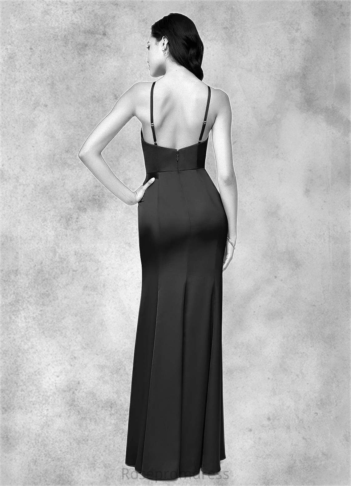 Rosalind Mermaid Stretch Satin Floor-Length Dress SRSP0019685