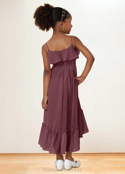 Nathaly A-Line Ruched Chiffon Asymmetrical Dress SRSP0019993