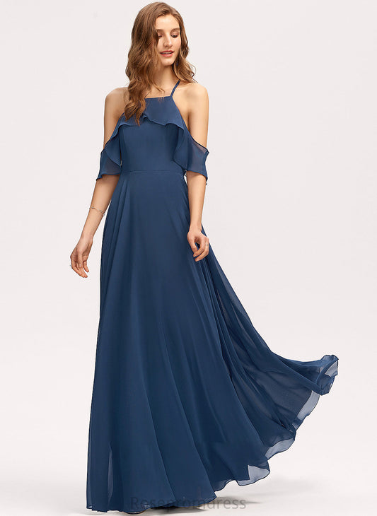 Length A-Line Straps Silhouette SquareNeckline Floor-Length Fabric Neckline Larissa Bridesmaid Dresses