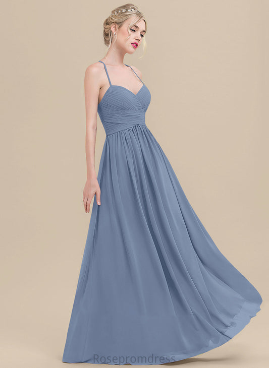 Ruffle Sweetheart Fabric Neckline Silhouette Embellishment A-Line Length Floor-Length Aryanna Bridesmaid Dresses