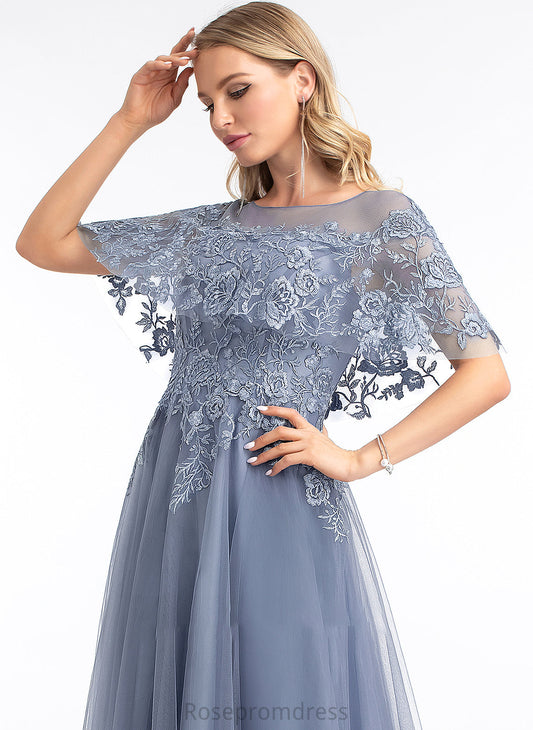 Floor-Length Wedding Dresses Dress A-Line Neck Tulle Wedding Scoop Amaris
