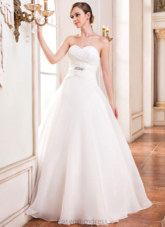 Dress Wedding Sequins Ruffle Organza Abbigail Beading Ball-Gown/Princess Floor-Length Wedding Dresses Sweetheart With