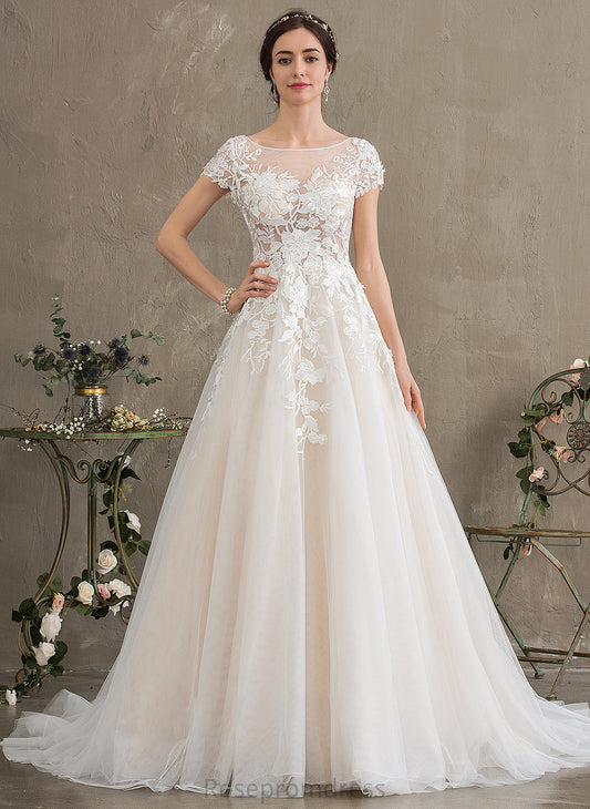 Amira Court Wedding Dresses Ball-Gown/Princess Dress Illusion Tulle Wedding Train
