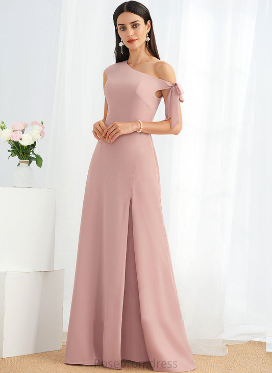 Length Embellishment Neckline Silhouette One-Shoulder Bow(s) A-Line Floor-Length Fabric Giovanna Straps A-Line/Princess Bridesmaid Dresses