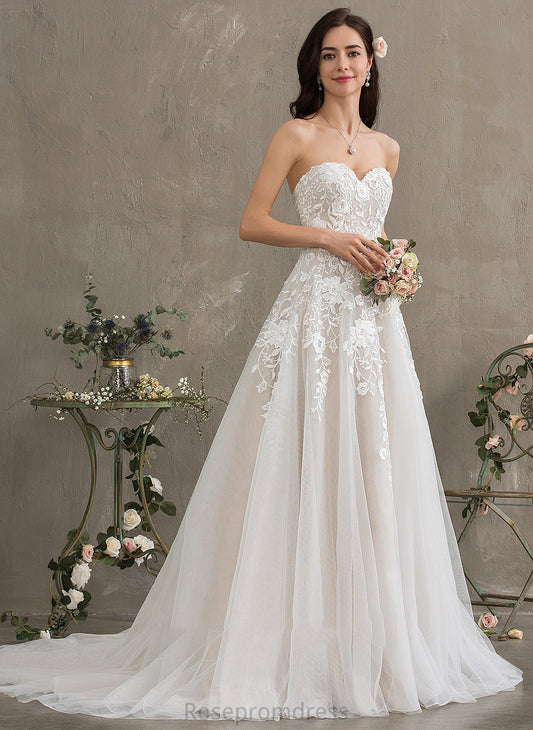 Dress Tulle Silvia Wedding Dresses Wedding Train Sweetheart Court Ball-Gown/Princess